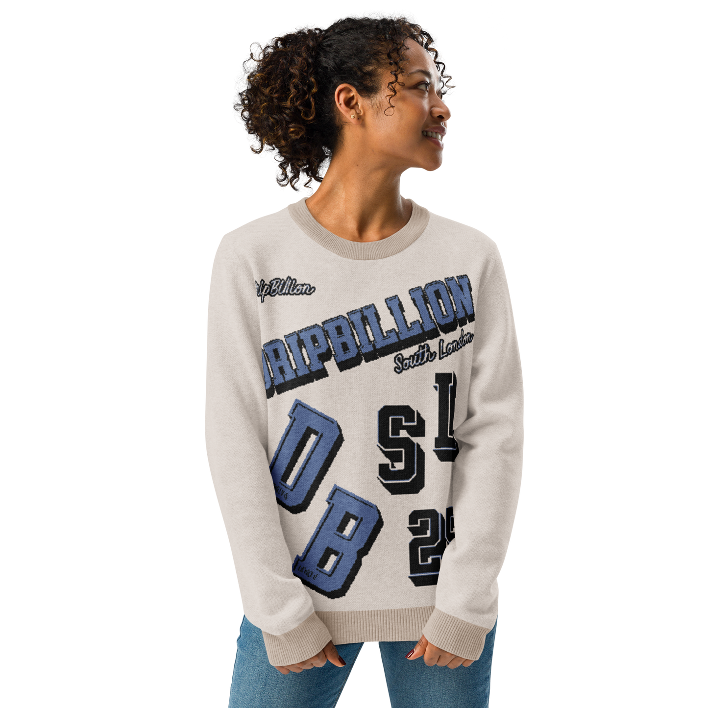 Women Knitted crew neck sweater