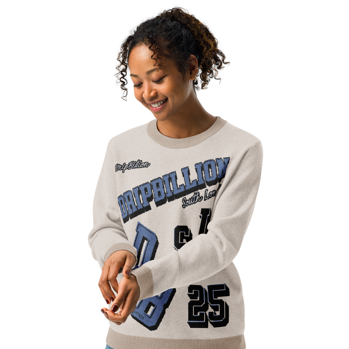 Women Knitted crew neck sweater