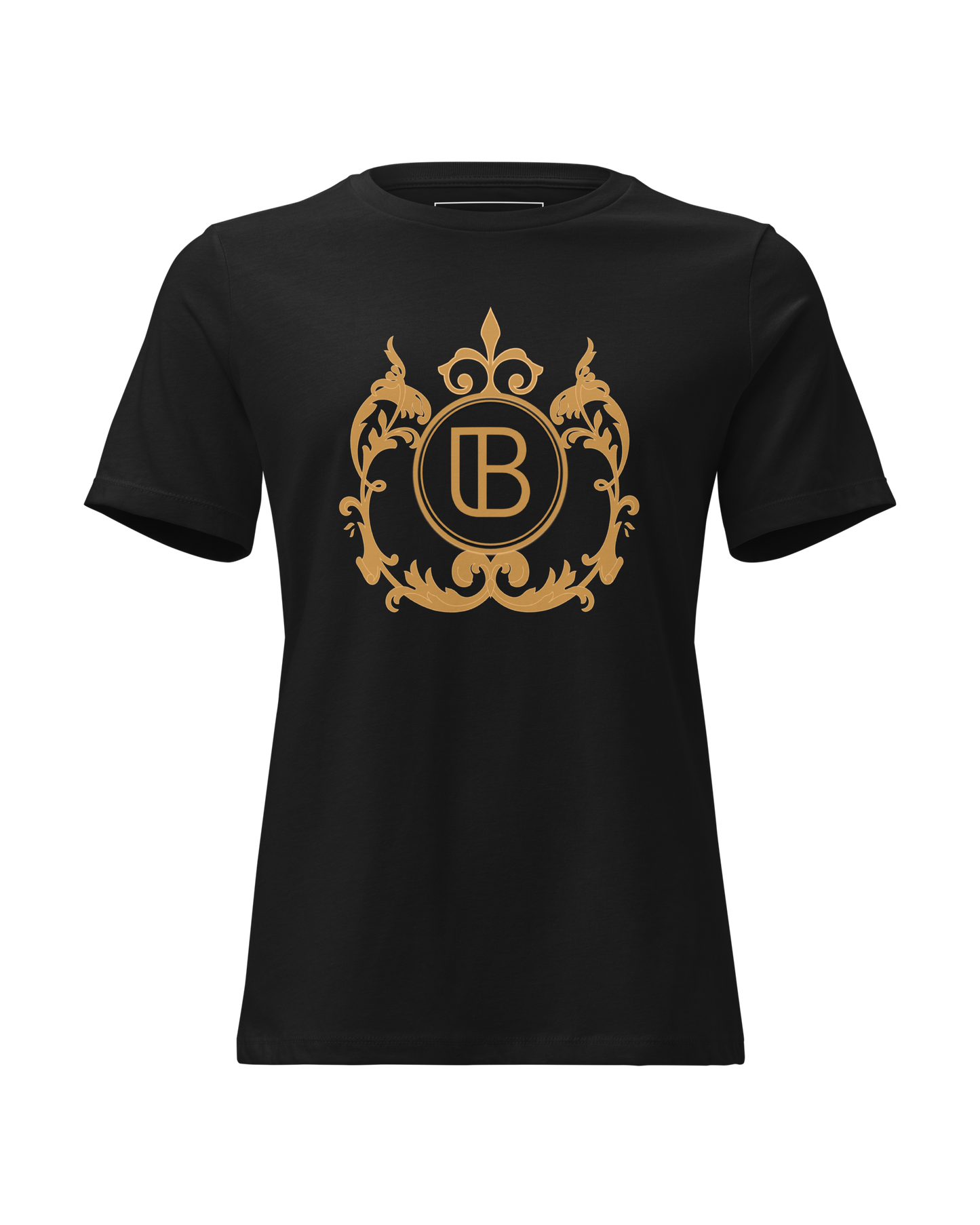 Luxury Emblem Relaxed Fit Women's T-Shirt - Soft Cotton, Casual Streetwear, UK Style